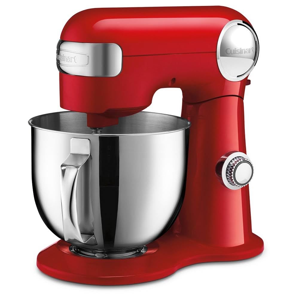 Cuisinart 5.5QT stand mixer, 12 speeds, includes whisk, paddle, dough hook and splash guard, dove gray