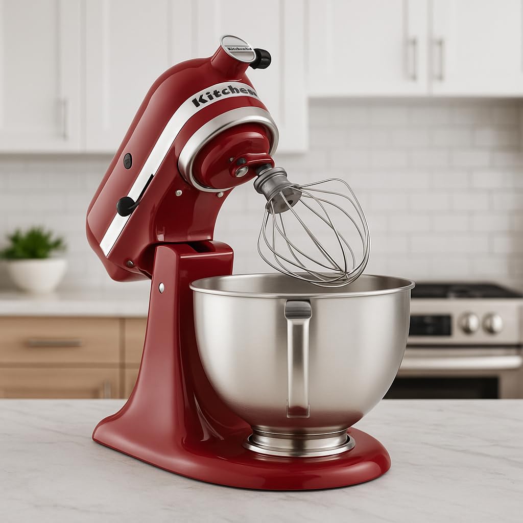 Kitchen Aid Tilt-Head Stand Mixer 4.5 Quart KSM85PBER, Empire Red