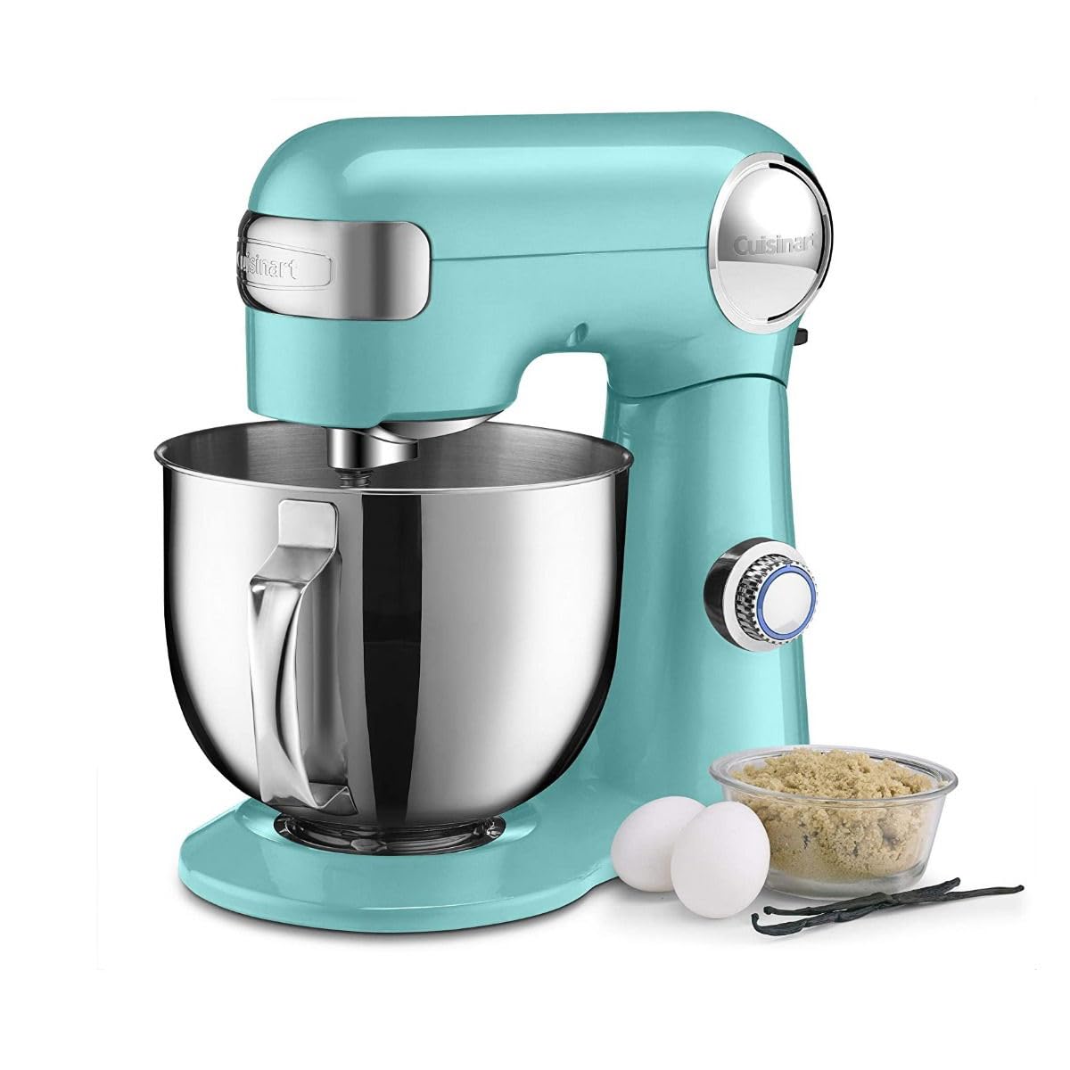 Cuisinart 5.5QT stand mixer, 12 speeds, includes whisk, paddle, dough hook and splash guard, dove gray