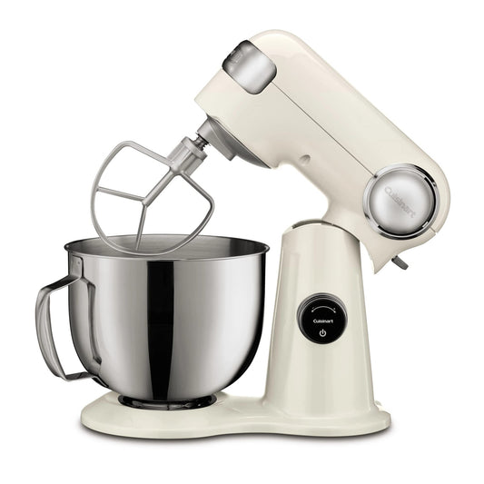 Cuisinart 5.5QT digital stand mixer, 12 speeds, 3 preprogrammed settings, includes accessories, cream