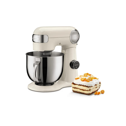 Cuisinart 5.5QT digital stand mixer, 12 speeds, 3 preprogrammed settings, includes accessories, cream