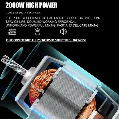10L commercial dough mixer, heavy-duty stand mixer with hook, whisk and beater for bakery and home use