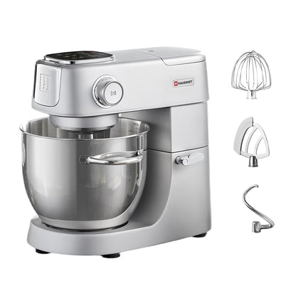 Hauswirt 6QT XL stand mixer, LED touch screen, 11 speeds, full metal structure, for dough, cake and bread