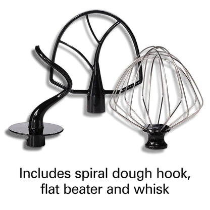 Hamilton Beach Professional 5QT all-metal stand mixer, 12 speeds, attachment hub, includes beater and dough hook